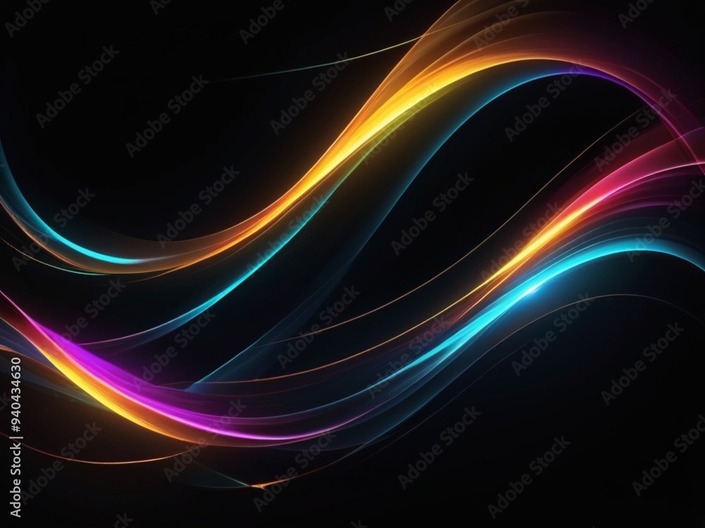 Abstract color speed light curveblack technology background Abstract color speed light curveblack technology background