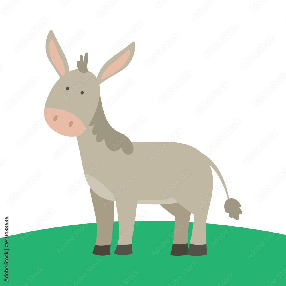 Charming Donkey Vector Art for Creative Projects Charming Donkey Vector Art for Creative Projects