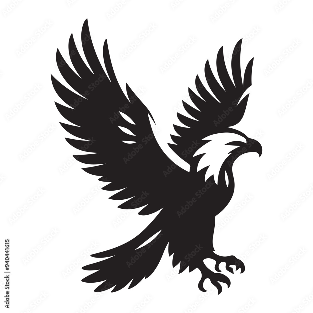 Fototapeta premium vector,eagle silhouette
