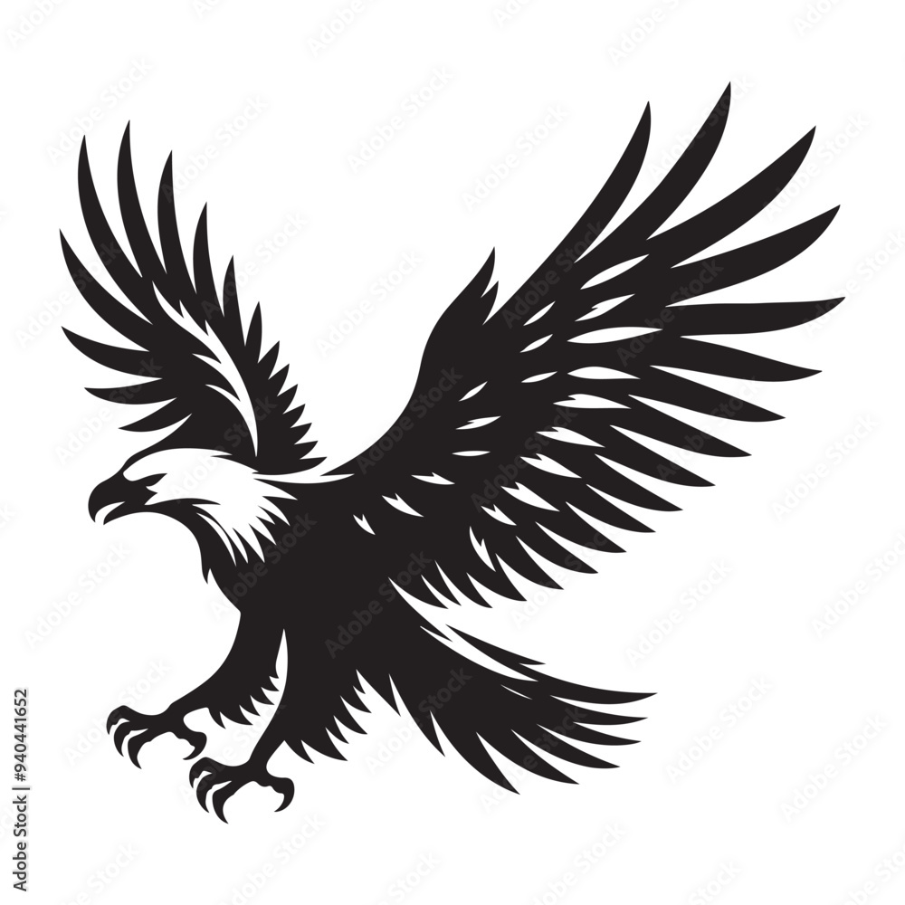 Fototapeta premium vector,eagle silhouette
