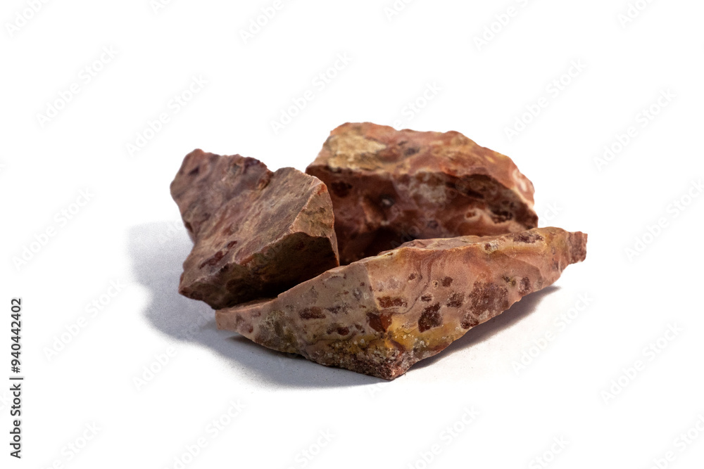 Pelitic Schist Rock isolated on white Background Pelitic Schist Rock isolated on white Background
