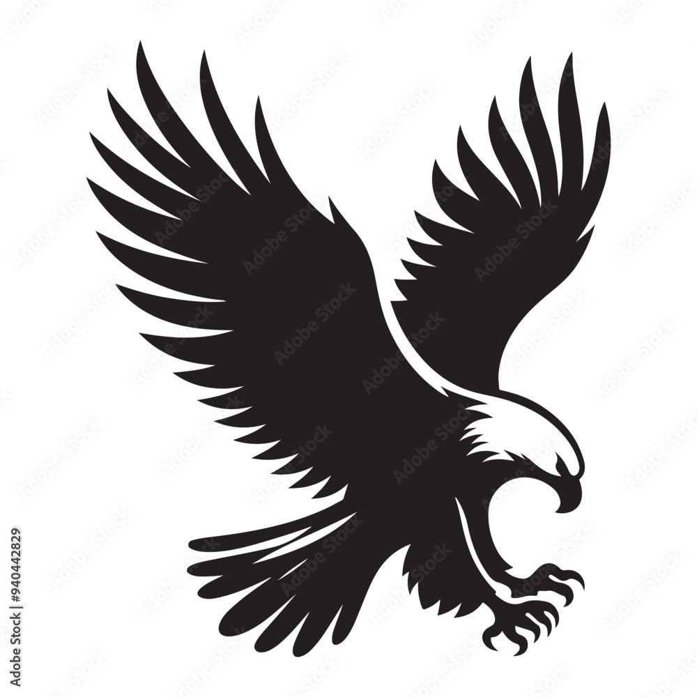 Obraz premium vector,eagle silhouette