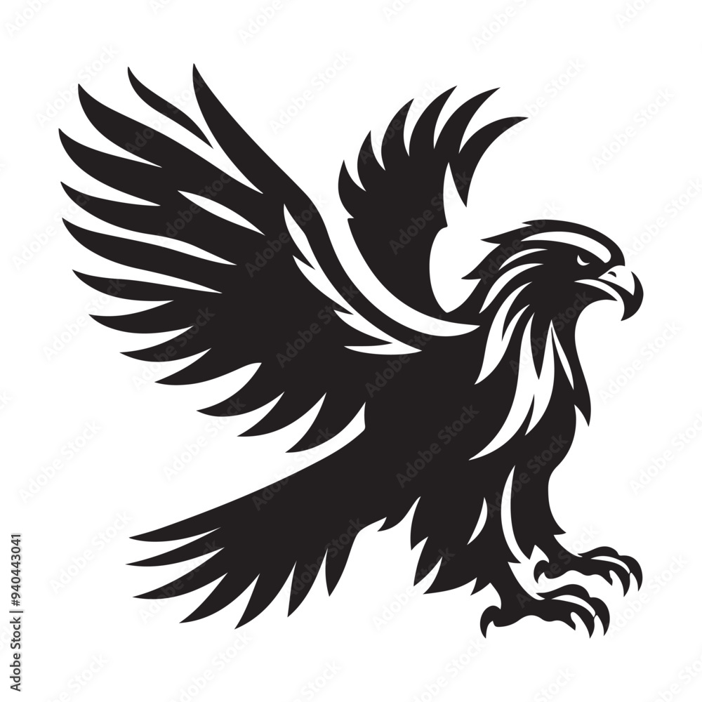 Obraz premium vector,eagle silhouette