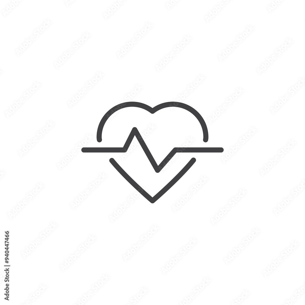 Healthy Heart line icon Healthy Heart line icon