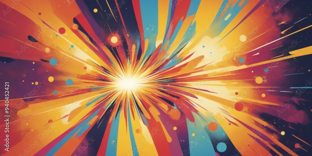 Illustration colorful explosion burst background filled variety Illustration colorful explosion burst background filled variety