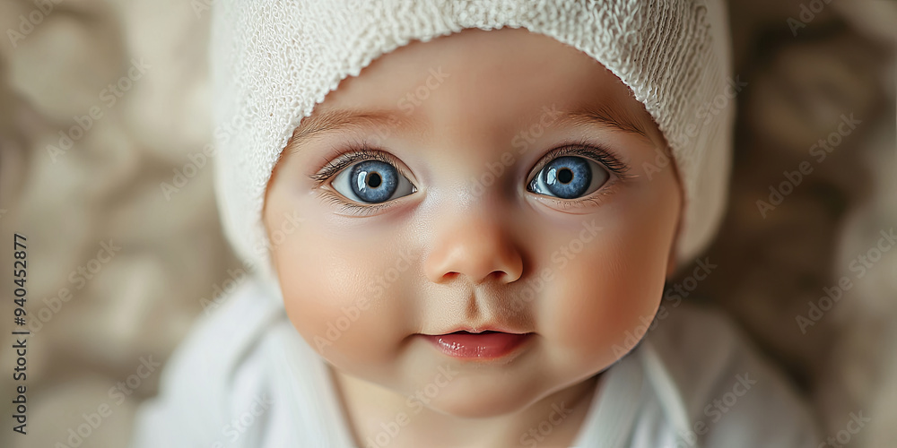 A cute baby, generative AI A cute baby, generative AI