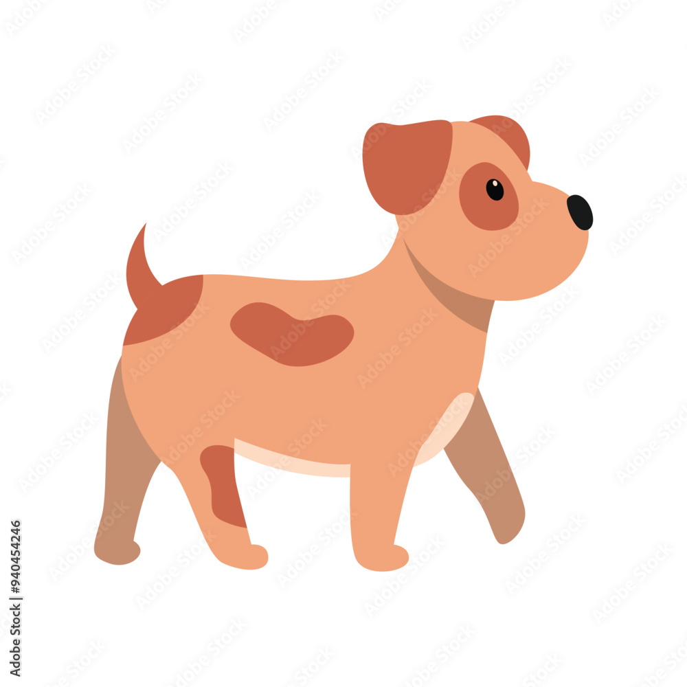 Fototapeta premium Adorable Dog Vectors Showcasing a Variety of Cute Styles