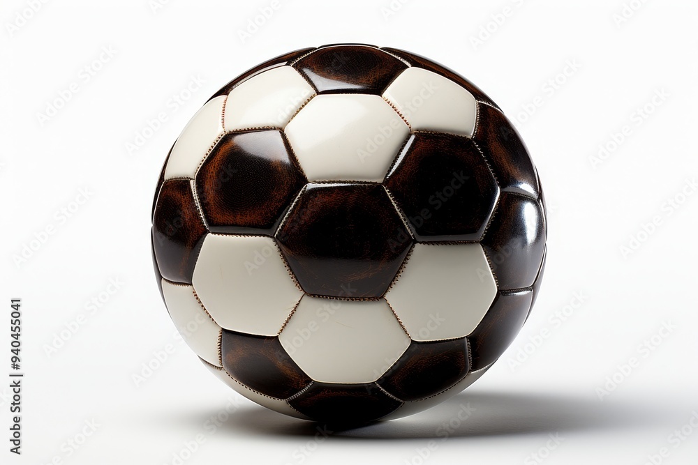 Fototapeta premium Classic Black and White Soccer Ball
