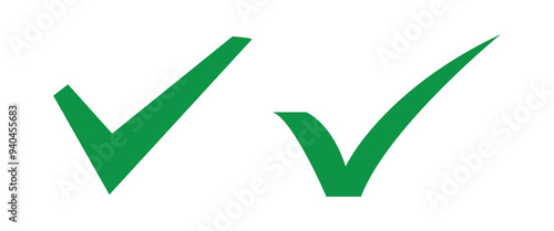 Check Mark Icon in green color editable vector. tick mark icon.
