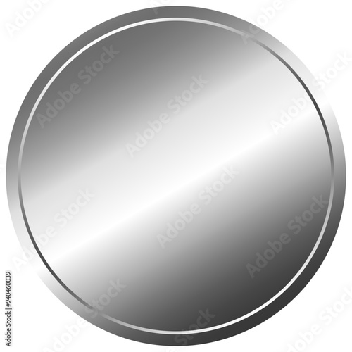 Silver Circle Label Sticker Alumium Foil