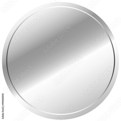 Silver Circle Label Sticker Alumium Foil