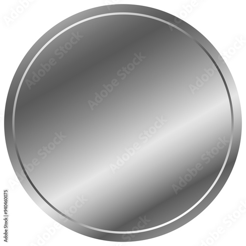 Silver Circle Label Sticker Alumium Foil
