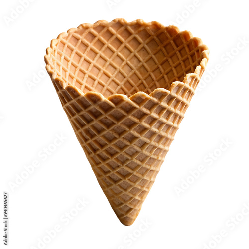 Empty ice cream cone Isolated on white background