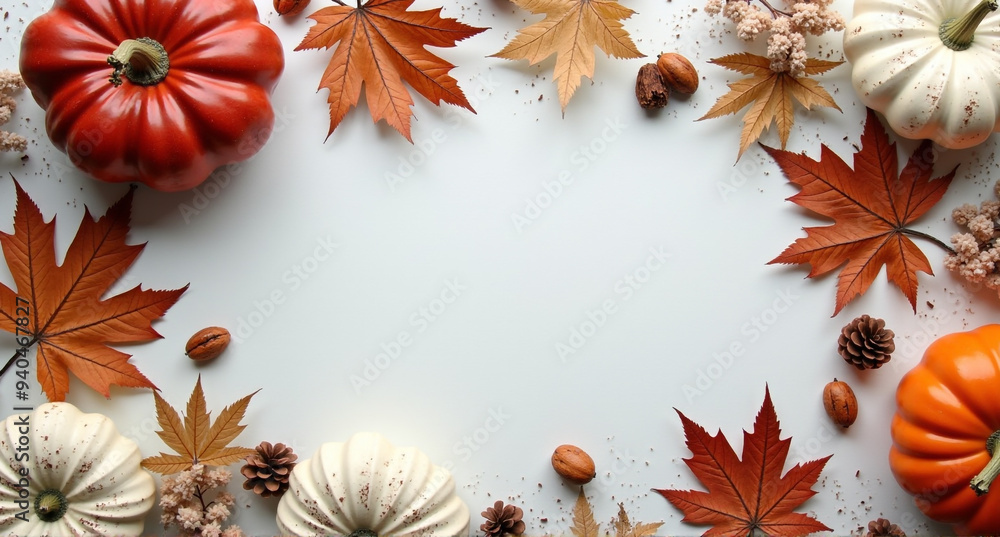 autumn leaves border autumn leaves border
