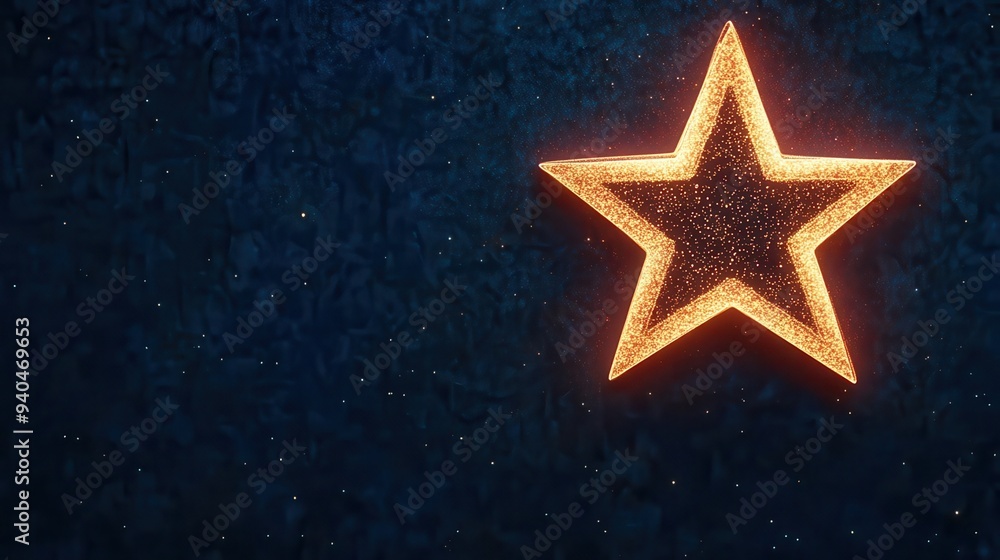 A 3D glowing star twinkling in the night sky, 3D glow, star, cosmic A 3D glowing star twinkling in the night sky, 3D glow, star, cosmic