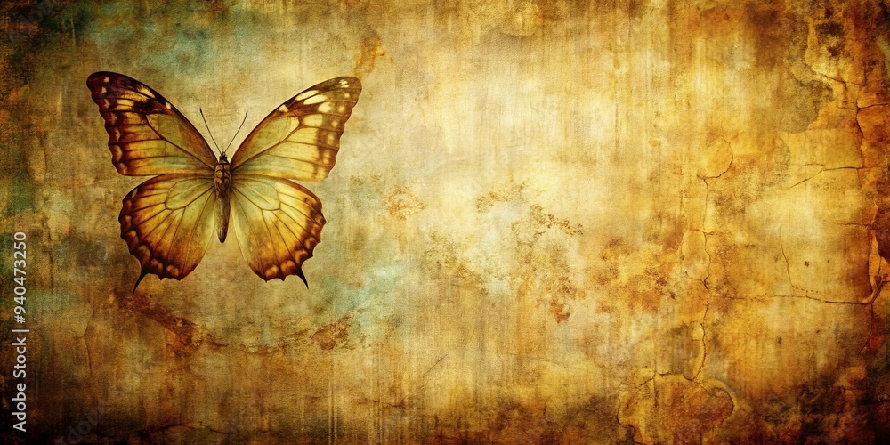 Fototapeta premium Grunge butterfly background texture with a vintage, edgy vibe, grunge, butterfly, background, texture, vintage, edgy, worn