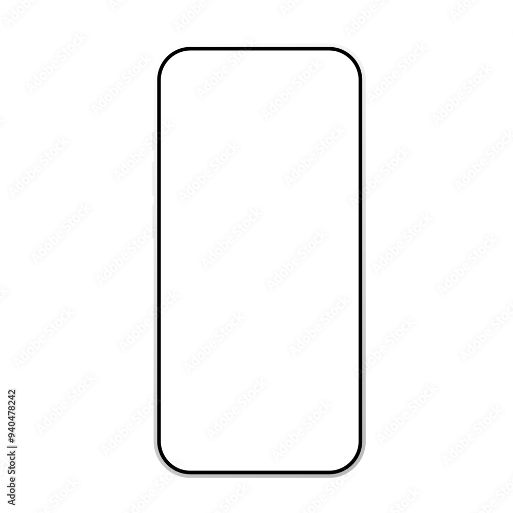 smartphone on white background. vector smartphone on white background. vector