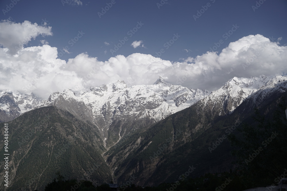 Kinnaur Kailash at dusk, Kalpa, Kinnaur district, Himachal Pradesh, Himalayas, India Kinnaur Kailash at dusk, Kalpa, Kinnaur district, Himachal Pradesh, Himalayas, India