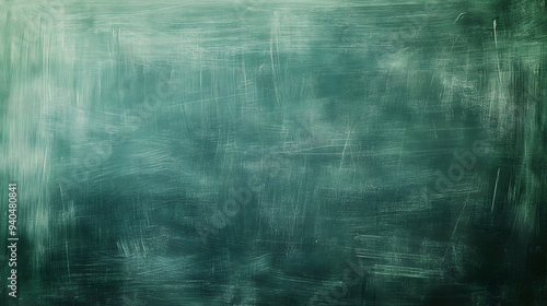 "Green Chalkboard Background with Space for Text or Graphics, Perfect for Educational Content, School-Themed Designs, and Creative Chalkboard Illustrations, Offering a Versatile Blank Canvas for Messa