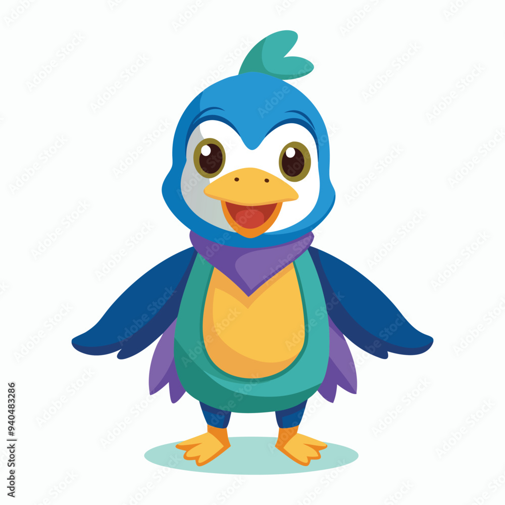 vector funny duck illustration vector funny duck illustration