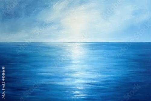 Gradient of blues, a mesmerizing background painting a serene canvas of soothing hues ,ai 