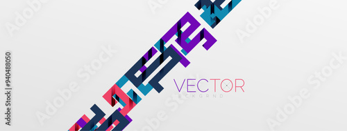 Color bend lines with shadow texture effect. Vector Illustration For Wallpaper, Banner, Background, Card, Book Illustration, landing page