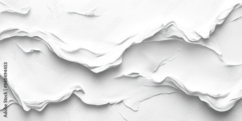 Abstract White Swirling Landscape Abstract White Swirling Landscape