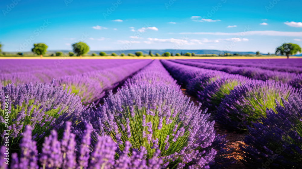 Obraz premium Stunning Lavender Field in the French Countryside