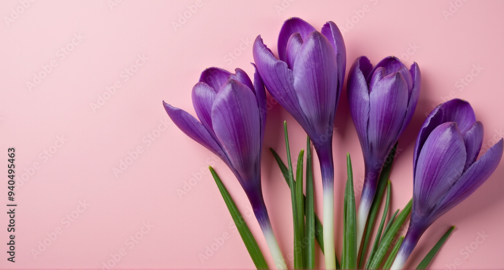 Naklejka premium purple crocus flower