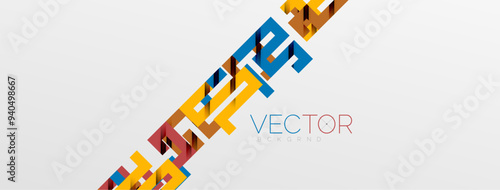 Color bend lines with shadow texture effect. Vector Illustration For Wallpaper, Banner, Background, Card, Book Illustration, landing page
