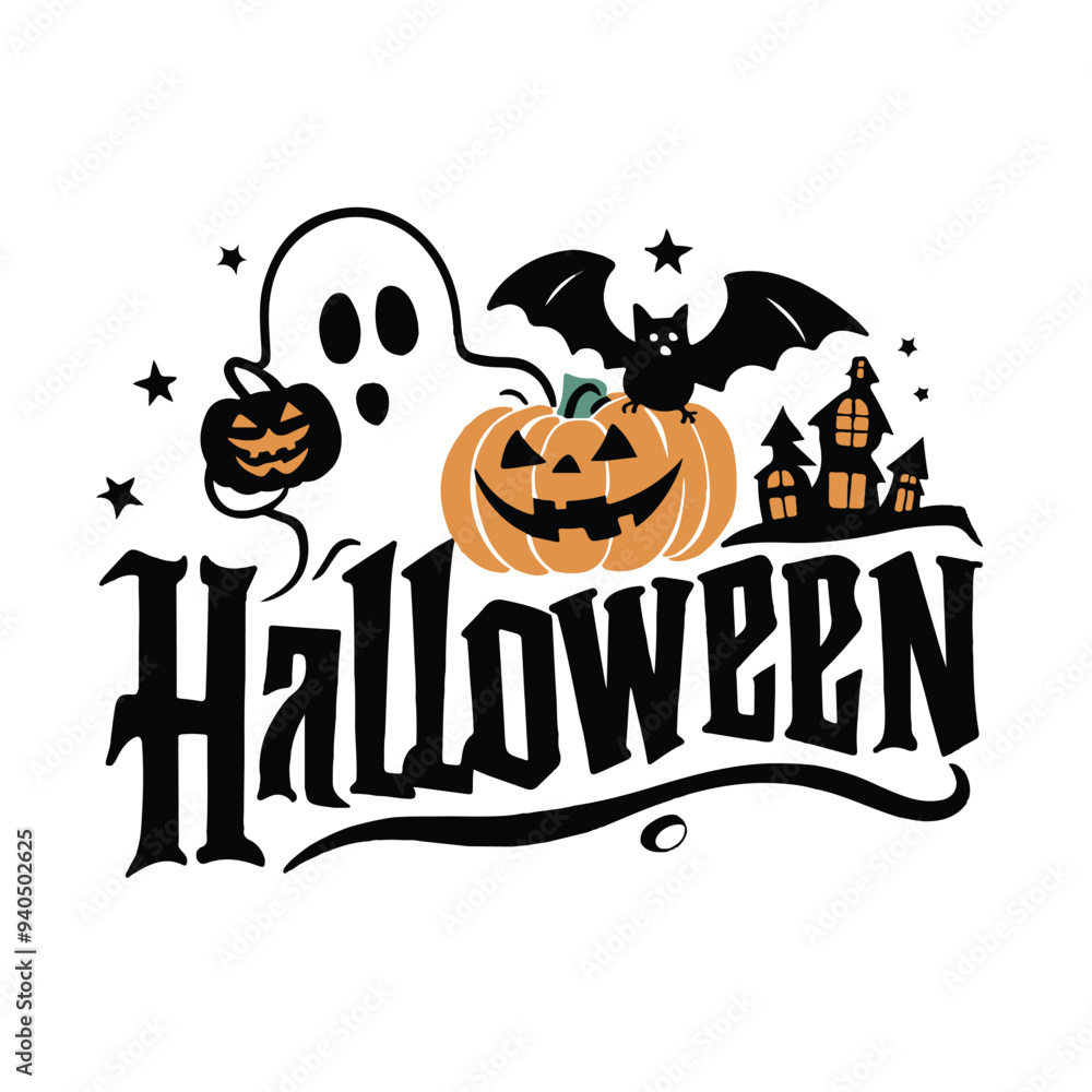 halloween Day typography vector design halloween Day typography vector design