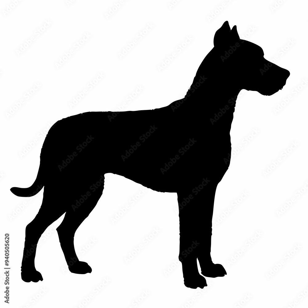 Naklejka premium dog silhouette, dog vector art ,dog svg