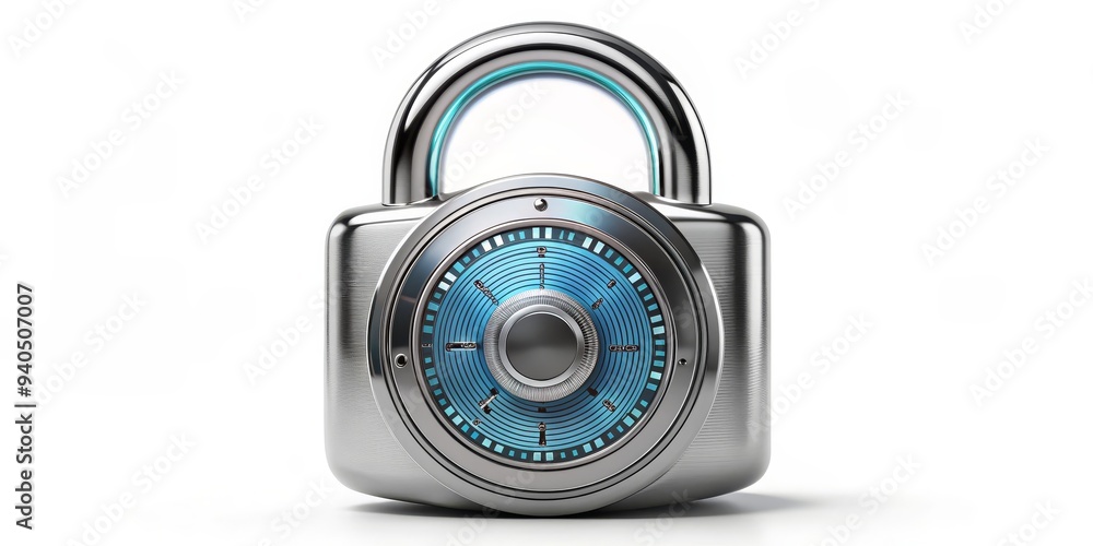 Futuristic Combination Lock, Security, Digital, Safety Futuristic Combination Lock, Security, Digital, Safety