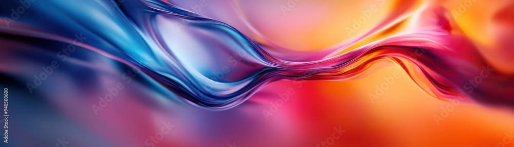 Naklejka premium Abstract Colorful Swirling Liquid Shapes