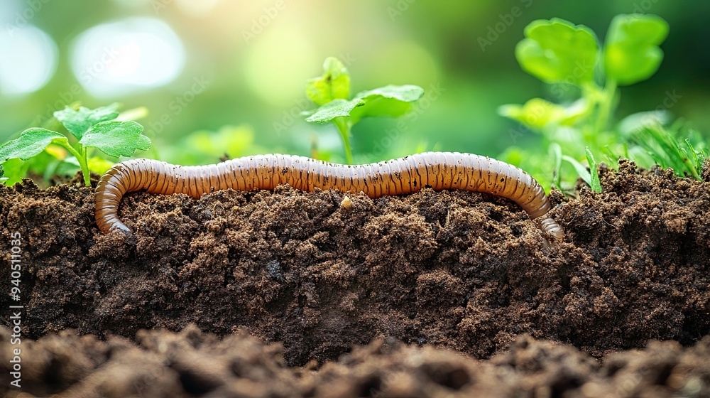 Soil Science - Earthworm Burrows with Decomposition, Nutrient Cycling