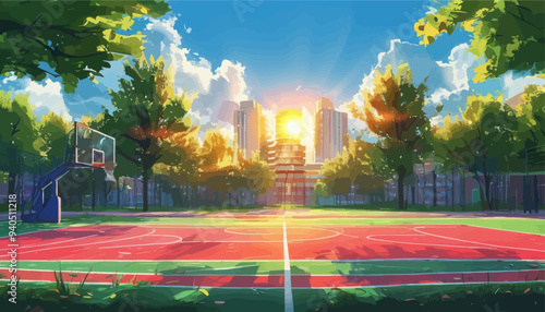 Sunset Basketball Court