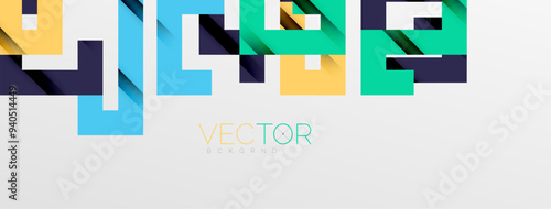 Color bend lines with shadow texture effect. Vector Illustration For Wallpaper, Banner, Background, Card, Book Illustration, landing page