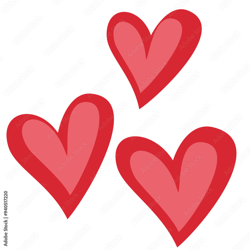 Triple heart. Hearts. Three hearts. Triple heart. Hearts. Three hearts.