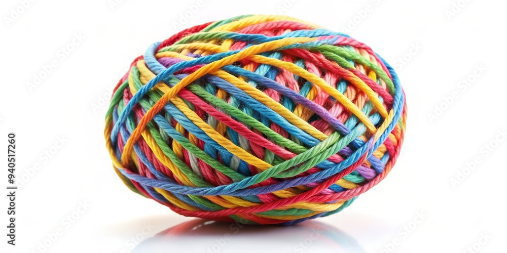 Rainbow Yarn Ball - A Colorful Tapestry of Threads, Close-up, Macro, Colorful, Yarn, Texture, Ball Rainbow Yarn Ball - A Colorful Tapestry of Threads, Close-up, Macro, Colorful, Yarn, Texture, Ball