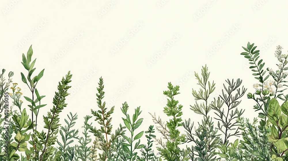 Botanical detailed illustrations Botanical detailed illustrations