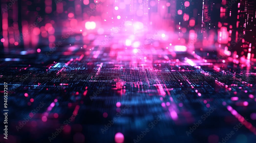 Abstract Neon Glow. Futuristic technology concept Abstract Neon Glow. Futuristic technology concept