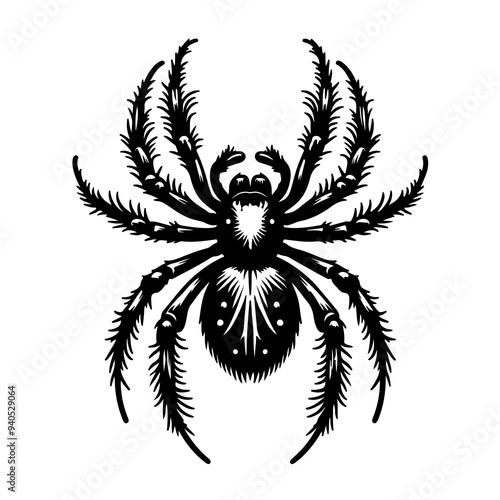 A spider vector is a digital image of a spider created using vector graphics, which use mathematical equations to define shapes. This allows the spider illustration to be scaled infinitely withou photo