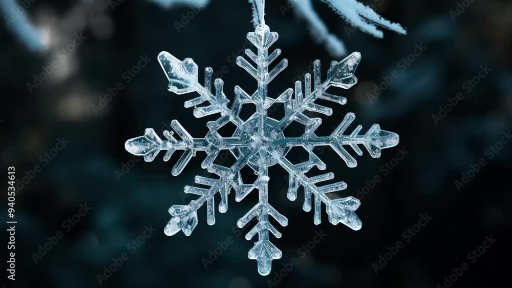 snowflake on a snow snowflake on a snow