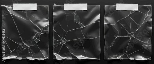 Broken glass panels