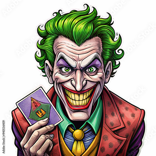 sticker laughing joker photo