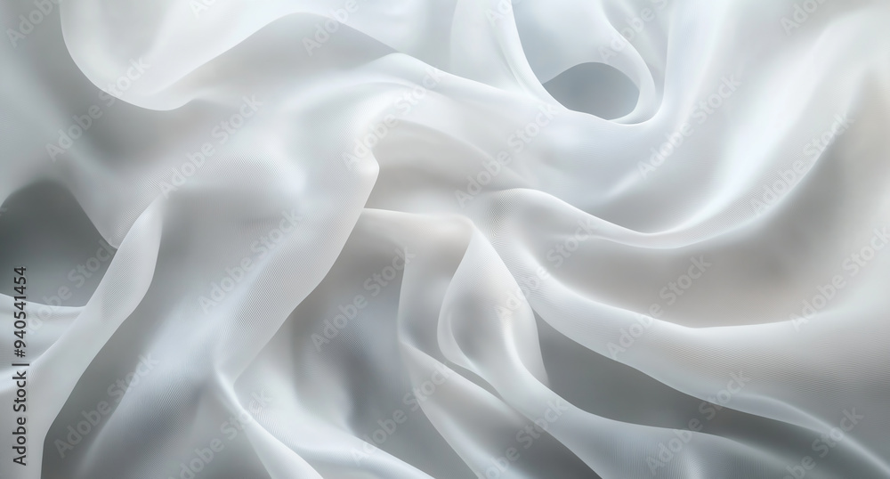 Fototapeta premium An abstract painting that is predominantly white in color with slight variations in texture and color tones.