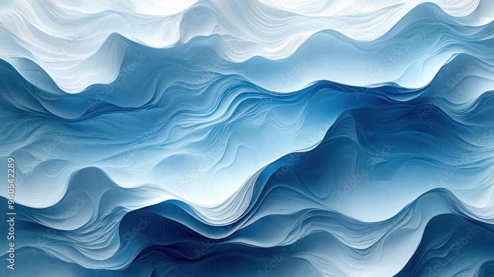 Abstract Blue Waves Abstract Blue Waves