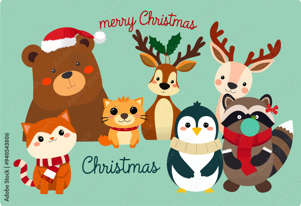 Merry Christmas: A Festive Gathering of Animals Merry Christmas: A Festive Gathering of Animals