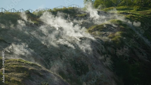 hot springs in the valley of geysers