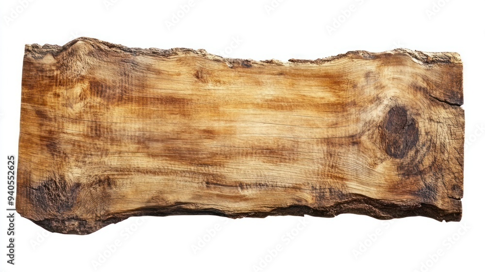 Weathered Wooden Plank with Knots and Grain Weathered Wooden Plank with Knots and Grain